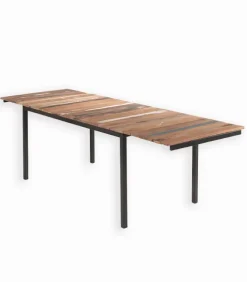 Table bois de bateau VINTAGE édition avec allonge