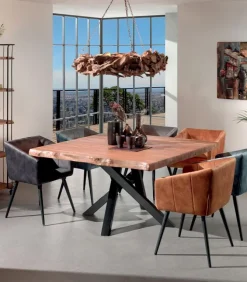 Table carrée teck massif WILLOW
