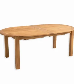 Table de jardin ovale avec allonge VARU
