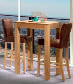 Table haute pin massif MOVING