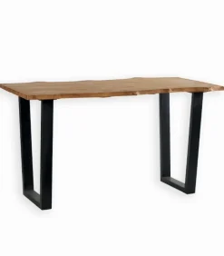 Table haute teck recyclé TREE