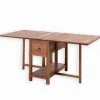Table teck recyclé à abattants TRINIDAD