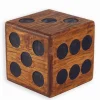 Tabouret DÉ en teck