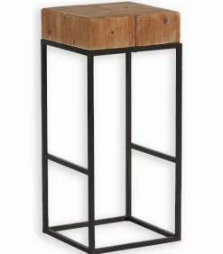Tabouret haut métal et bois FOREST
