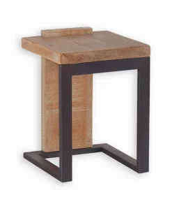 Tabouret sapin & métal WESTMOUNT