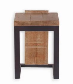 Tabouret sapin & métal WESTMOUNT