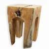 Tabouret TECK RACINE 4 pieds